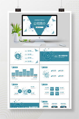 金融公司简介说明项目情况总结汇报产品推广宣讲方案PPT模板
